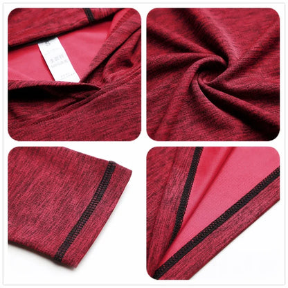 Autumn Gym Men T Shirt Casual Long Sleeve Slim Tops Tees elastic T-shirt Sports Fitness breathable Quick dry Hooded T Shirt