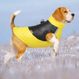 Padded Winter Warm Dog Clothes Waterproof Pet Vest Zipper Jacket For Small Medium Large Dogs Pug Chihuahua French Bulldog Coat