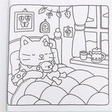 Coloring Book For Adults And Teens Halloween Theme Featuring Adorable Creepy Creatures In Cozy Moments For Relaxation Gift