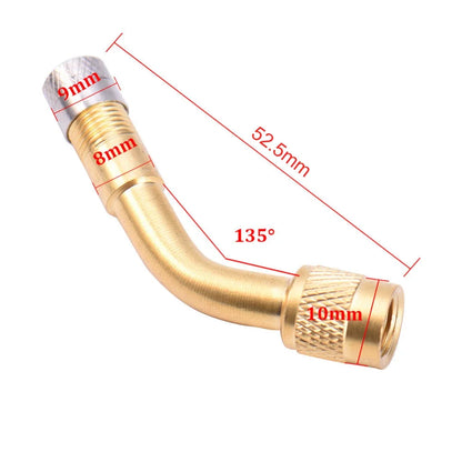 1Pcs 45 90 135 Degree Angle Bent Valve Adaptor Tyre Tube Valve Extension Adapter for Motorcycle Truck Car Moto Bike