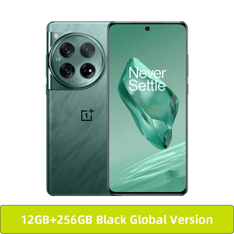OnePlus 12, versión global, Snapdragon 8 Gen 3, procesador 100W SUPERVOOC, cámara principal de 50 MP, batería de 5400 mAh, pantalla de 6,82", Bluetooth 5,4, smartphone 5G.