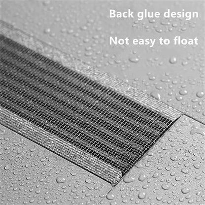 Recogedor de pelos autoadhesivo para desagüe de ducha, cortable, malla desechable, para fregadero de cocina y baño