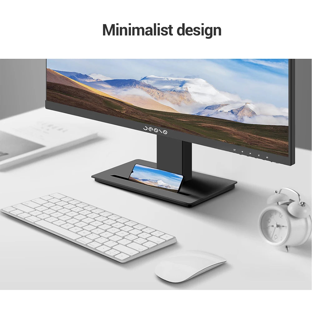 27inch LCD Monitor 1080P FHD 75Hz, Blu-ray Filtered Screen HDR 10 178°Wide Viewing Angle, Mobile Phone Bracket for Office Game