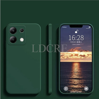 For Xiaomi Redmi Note 13 Case Liquid Silicone Cover Redmi Note 13 Pro Plus Case TPU Protective Phone Case Redmi Note 13 Cover