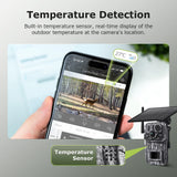 INQMEGA4G 2K 5MP PIR Motion Activated  Trigger Time Night Vision IP66 Hunting Trail Wildlife Battery Solar Camera Forest