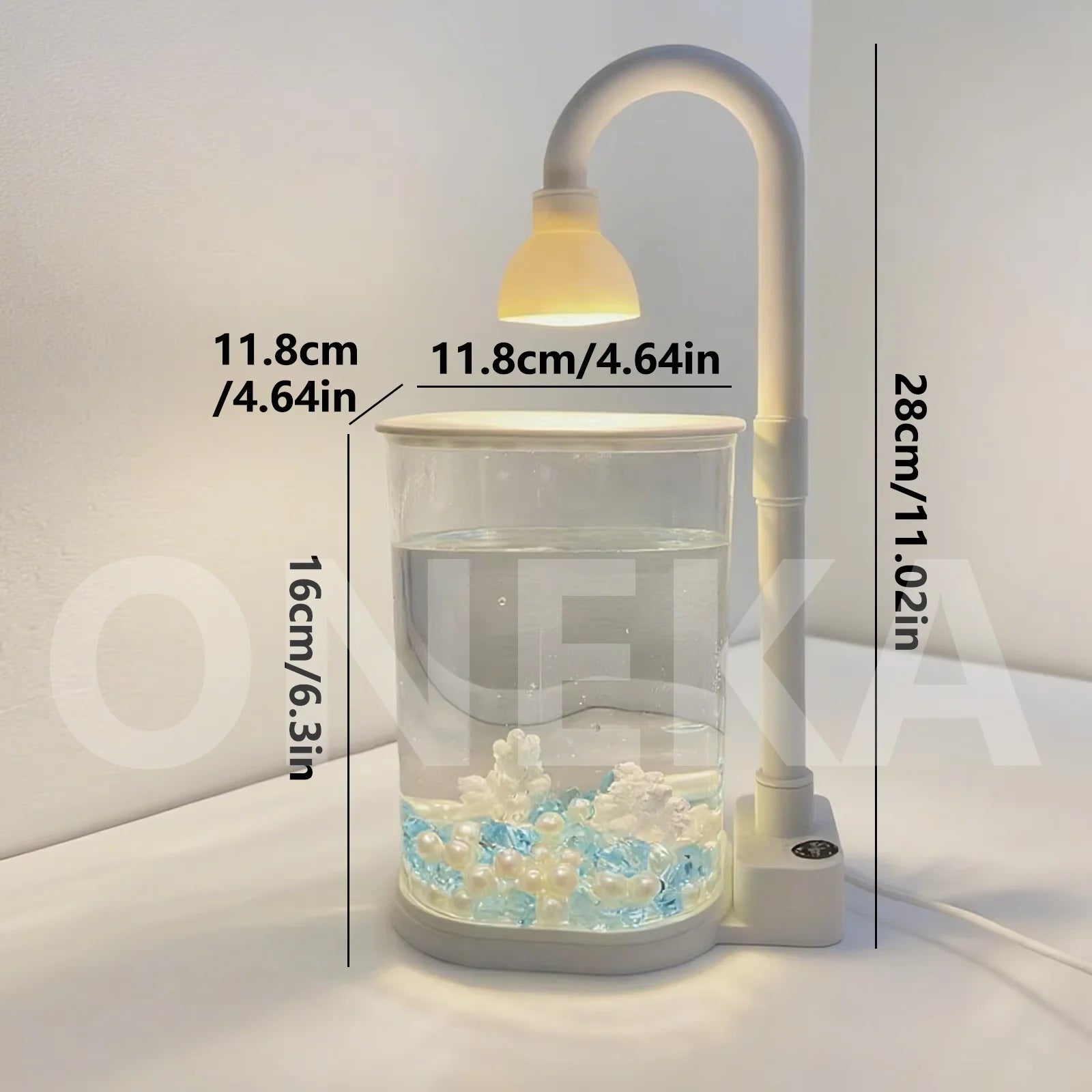 Starter Kit Small Fish Tank Fighting Fish Tank Tabletop Turtle Tank Goldfish Tank With Light Party Gift Idea For Kids