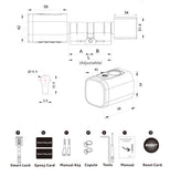 RAYKUBE V1 Adjustable TT Lock/ Tuya Bluetooth Smart Fingerprint Digital Cylinder Lock with APP/Password/RFID Card/Key  unlock