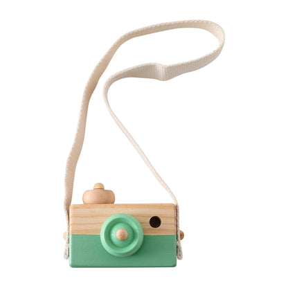 Montessori Baby Toys Education Wooden Blocks Toys for Kids Montessori Education Building Blocks Children Mini Camera Wooden Toys