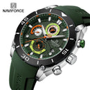 NAVIFORCE Sport Watch for Men Waterproof Quartz Wristwatch Chronograph Military Clock With Luminous Reloj Hombre Male Gift 2024