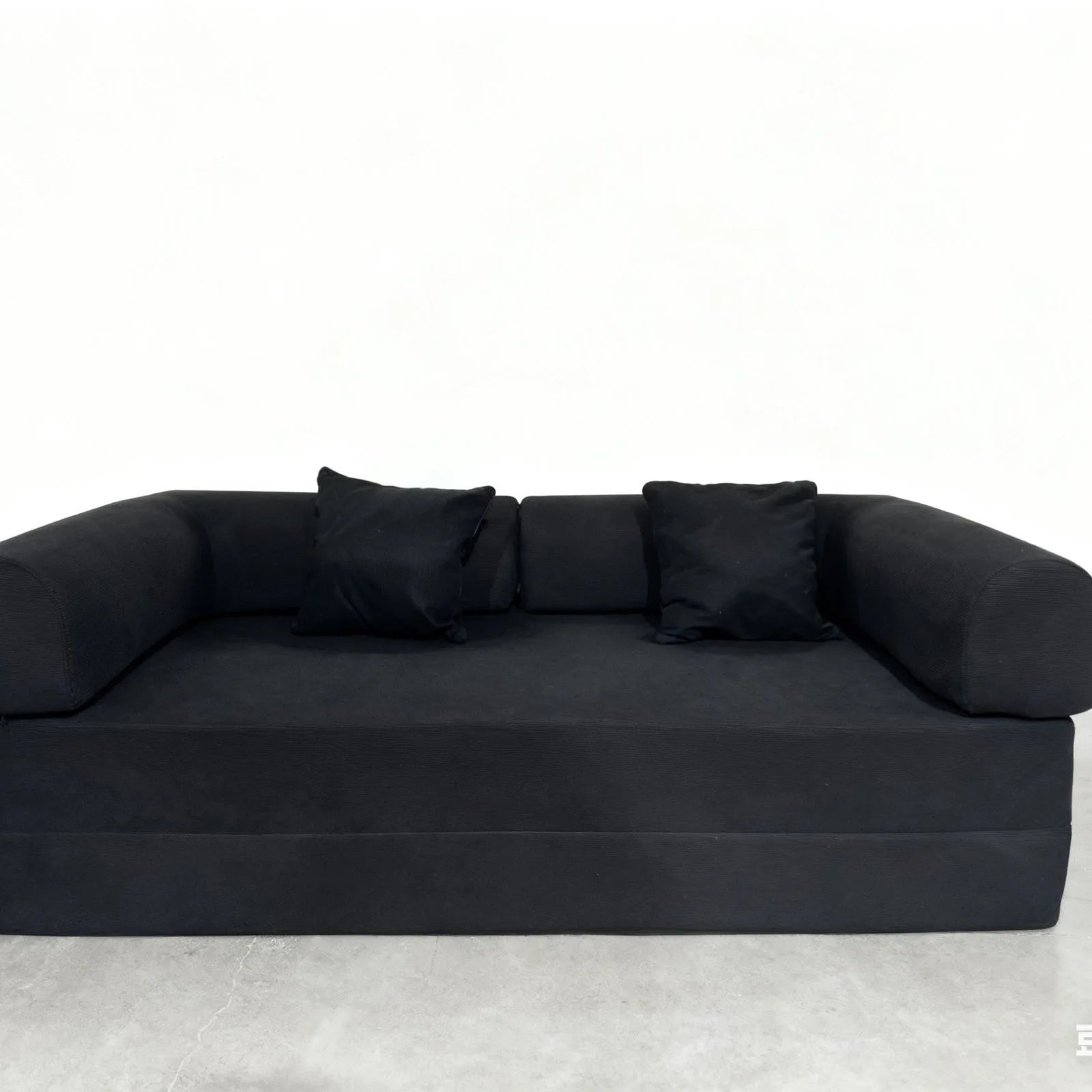 Italian Compressed Sofa Minimalist Retro Corduroy Sofa Bed Lounge Modular Couch Foldable Washable Customizable for Living Room