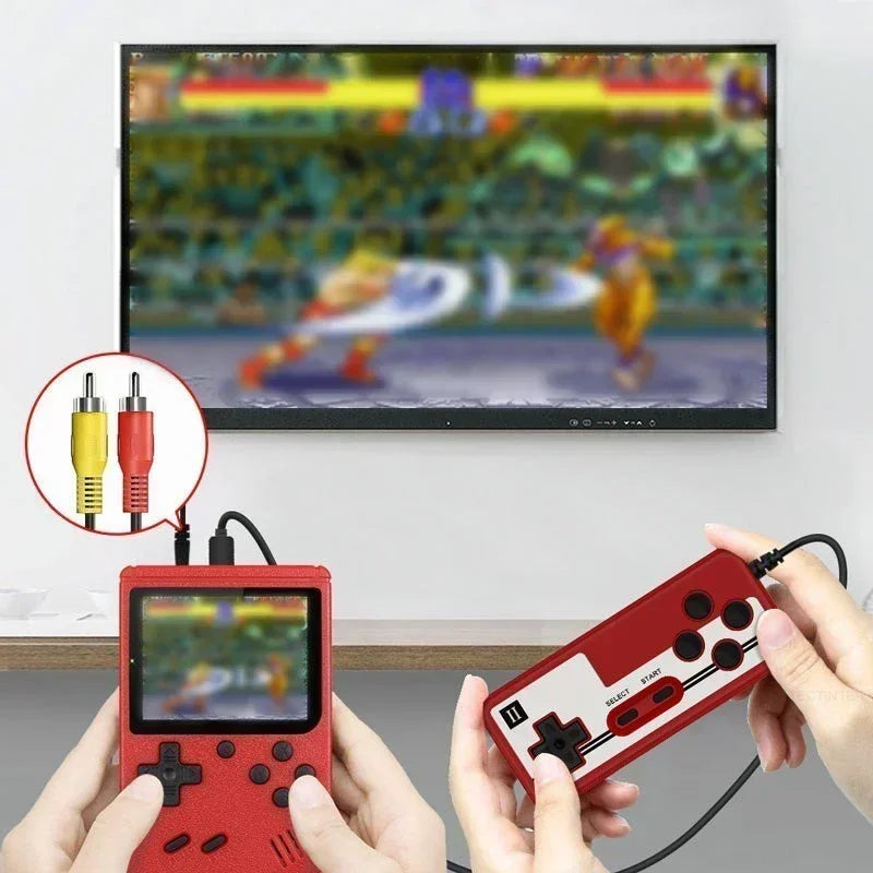 Retro Portable Mini Handheld Video Game Console 8-Bit 3.0 Inch Color LCD Kids Color Game Player Built-in 400 Games