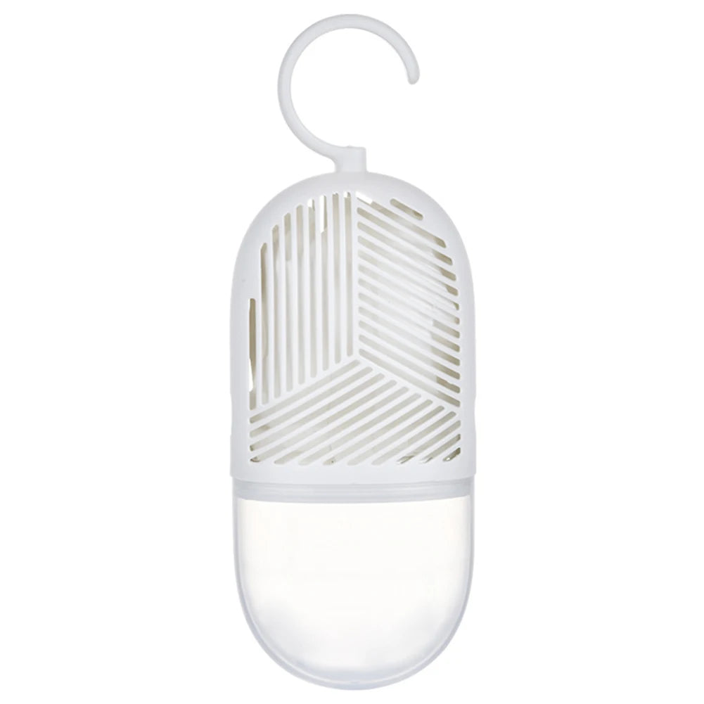 Clothes Dehumidification Box Reusable Hanging Dehumidifier Packs Anti-Mold with Water Collector&Hook for Wardrobe Closet Cabinet