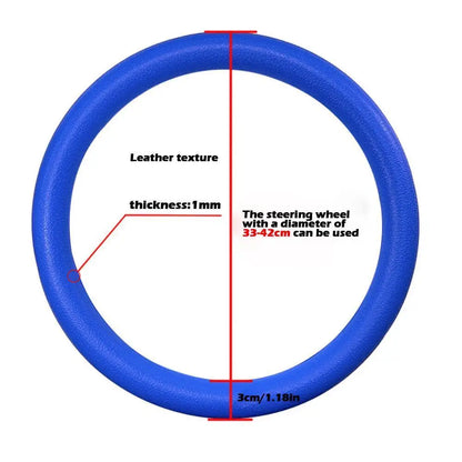 Car Silicone Steering Wheel Cover Men's And Women's Summer Fashion Sweat Wicking Non-slip All-season Model Thin And Soft