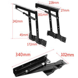 Mecanismo de bisagra hidráulica, Hardware de elevación superior, 2x práctico mecanismo de mesa de centro, Hardware, marco de elevación superior, muebles