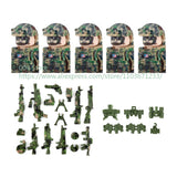 Military Special Forces Action Figure Building Blocks Ghillie Suit Weapons Sniper SWAT Ghost KSK Police Bandit Boy Toy Gift F029
