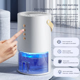 1000ml Dehumidifier Air Dryer for Home Office Negative ions Eliminate Damp Mold and Moisture Portable Air Dehumidifier EU US