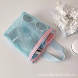 Soft Color Makeup Bag with Drain Holes Large Shower Organizer Travel Essentials