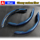 3PCS Carbon Fiber Car Round Steering Wheel Cover Non-Slip Steering Cover Protector Anti Dust Washable Interior Auto Accessories