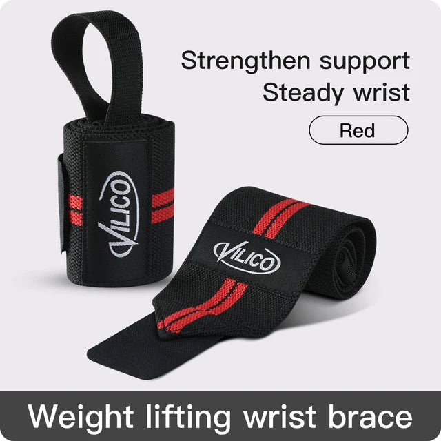 Premium Wrist Support Fitness Pulseiras, Proteja Gym Workouts, Ideal para Intense Bench Press, Deadlift, Proteja seu pulso, 2 pcs