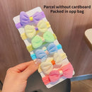 Coleteros elásticos de nailon con flores para niñas, lazos elásticos con forma de caramelo, coletas, diadema de goma, accesorios para coleteros, bonitos, 6 unidades 