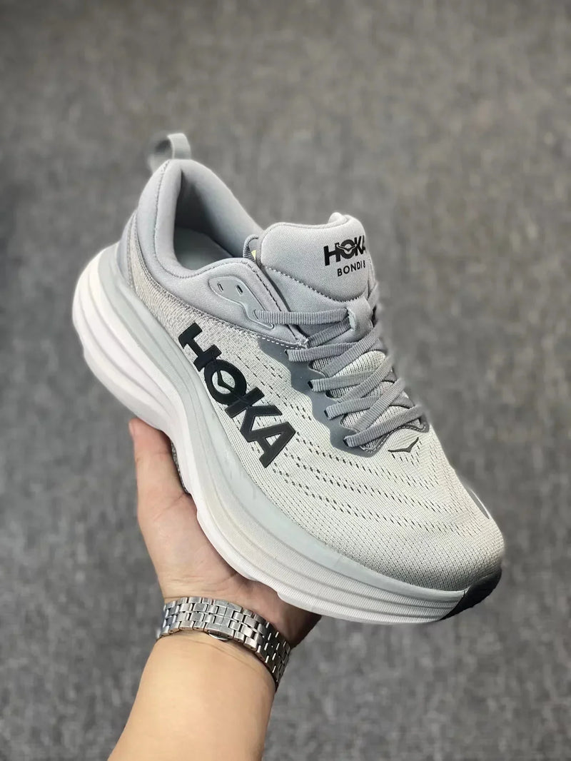 HOKA Sport Running Shoes Bondi 8 Breathable Anti Slip Cushioning Road Runs Shoes Men Sport Shoes Lifestyle Outdoor Sneaker Women