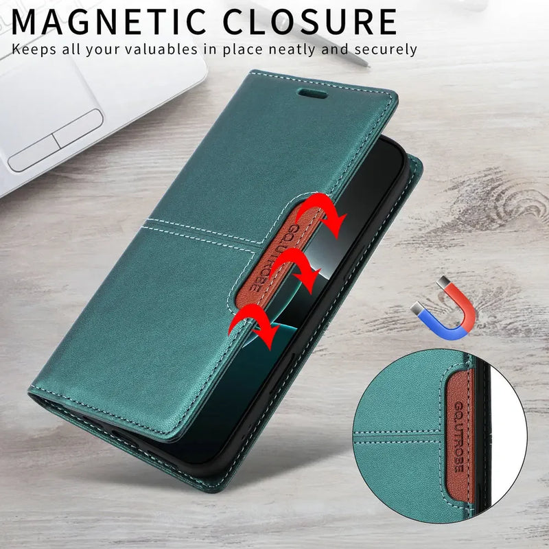 For Poco X7 X6 M7 Pro F7 X 7 5G 4G Leather Flip Case Anti-theft Wallet Card Funda Xiaomi Poco M6 M5s M3 X3 NFC X5 F 6 Book Cover