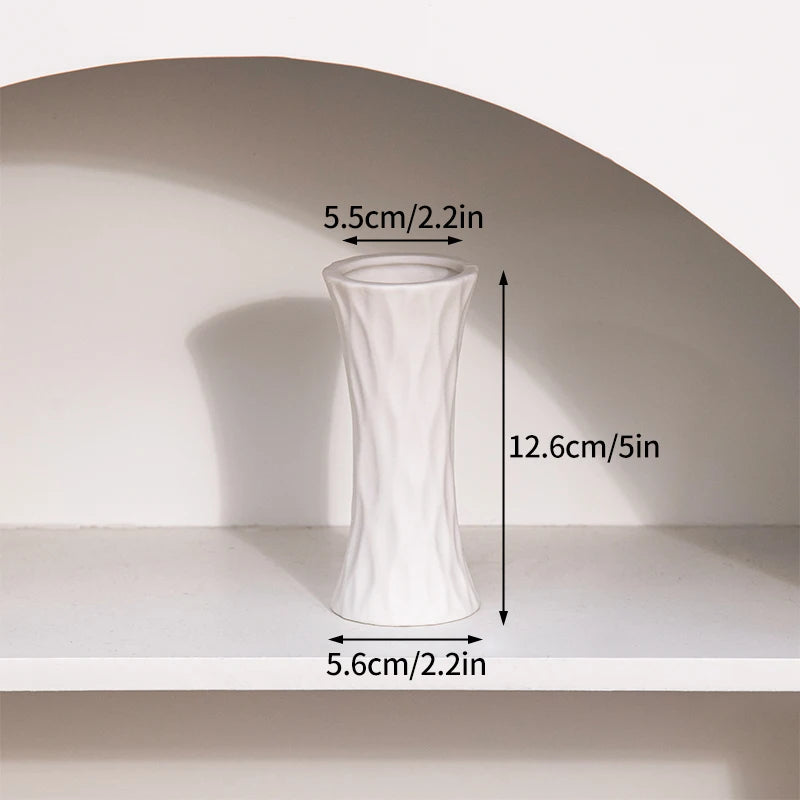 Ceramic Flower Vase Retro Table Decorative Vase Dried Flower Arrangement Pot Home Wedding Gifts Aesthetic Vase Desktop Ornament