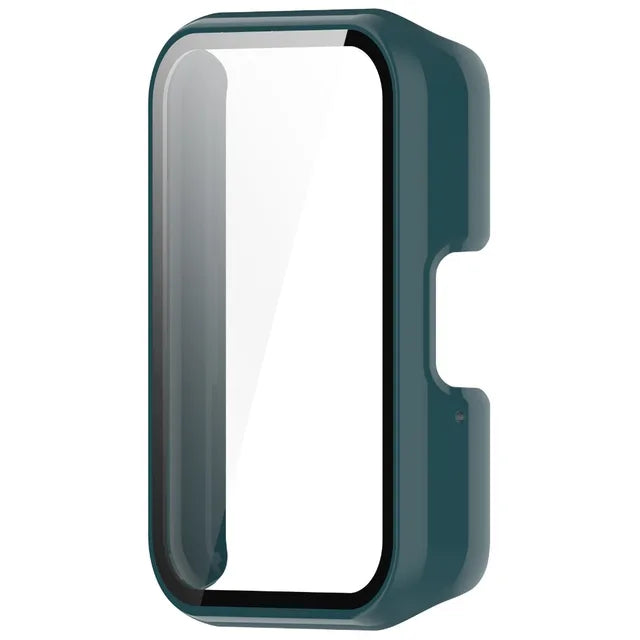 Capa + vidro para samsung galaxy fit 3, capa protetora de tela anti-arranhões para pc, acessórios para samsung galaxy fit3