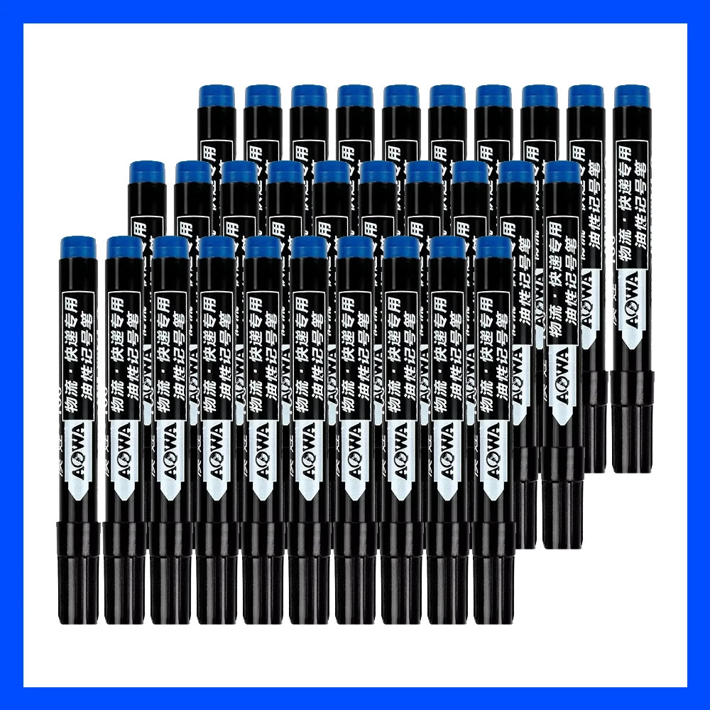 5-50Pcs Waterproof Oil-based Marker Pen Markers Black Blue Red Ink for Glass Metal Stationery Art Drawing Office School Supplies