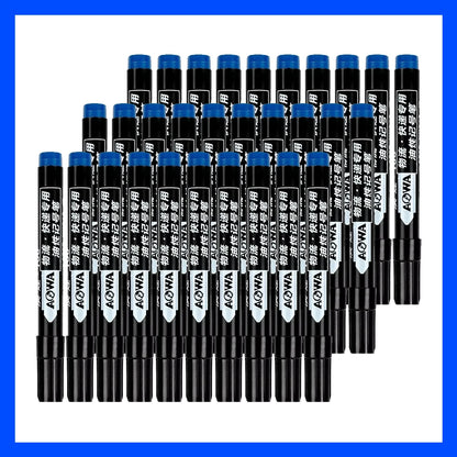 5-50Pcs Waterproof Oil-based Marker Pen Markers Black Blue Red Ink for Glass Metal Stationery Art Drawing Office School Supplies