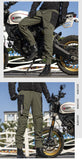 SFK New Black Motorcycle Pants Riding Men Equipment Summer Breathable Trousers With CE Protection Armor Wearing Gears Accessories