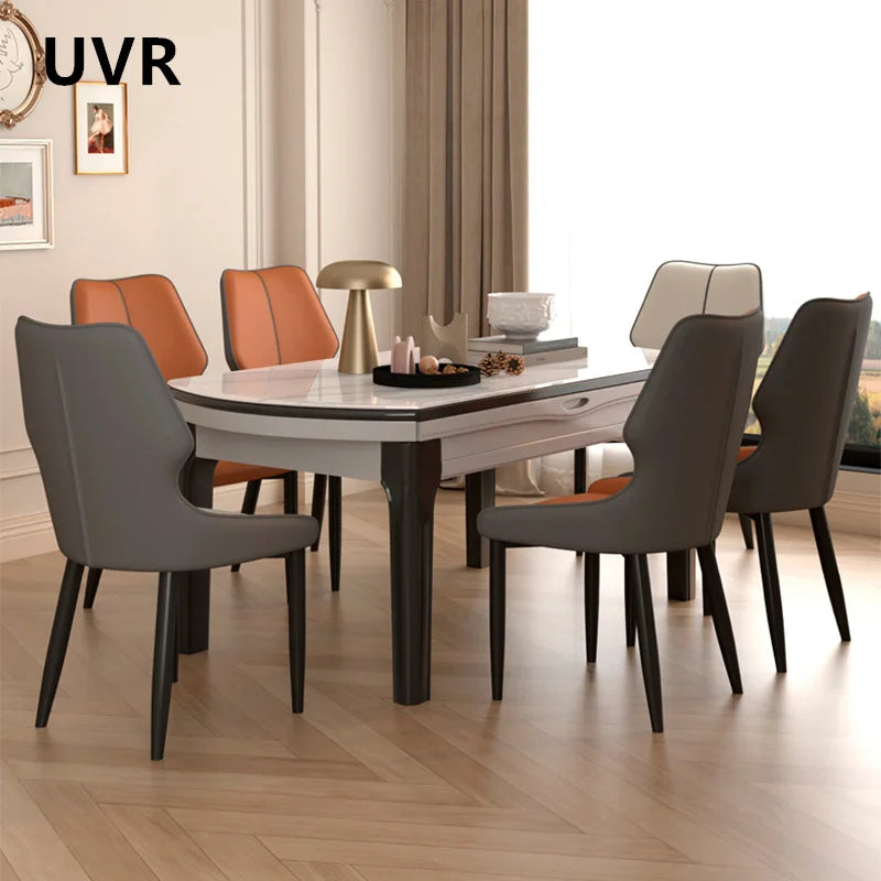 UVR Creative Dining Chair Living Room Kitchen Backrest Stool Modern Simple Cafe Chair Household Hotel Restaurant Chair Furniture