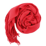 Classic Solid Colors Scarves Men Cashmere Soft Knitted Striped Scarf Long Tassel Neck Warmer Men'S Winter Scarf 2023 New