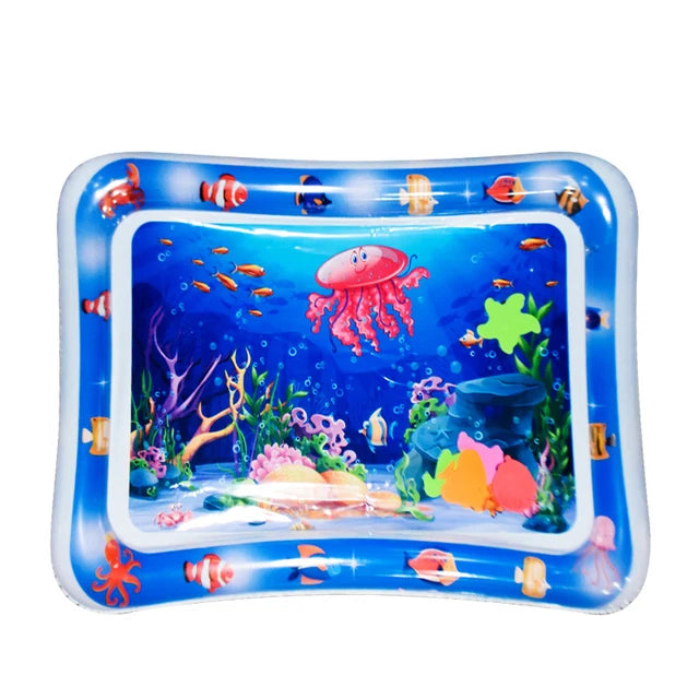 Colchoneta inflable boca abajo Infinno, juguetes premium para bebés, colchoneta de juego acuático para bebés y niños pequeños 