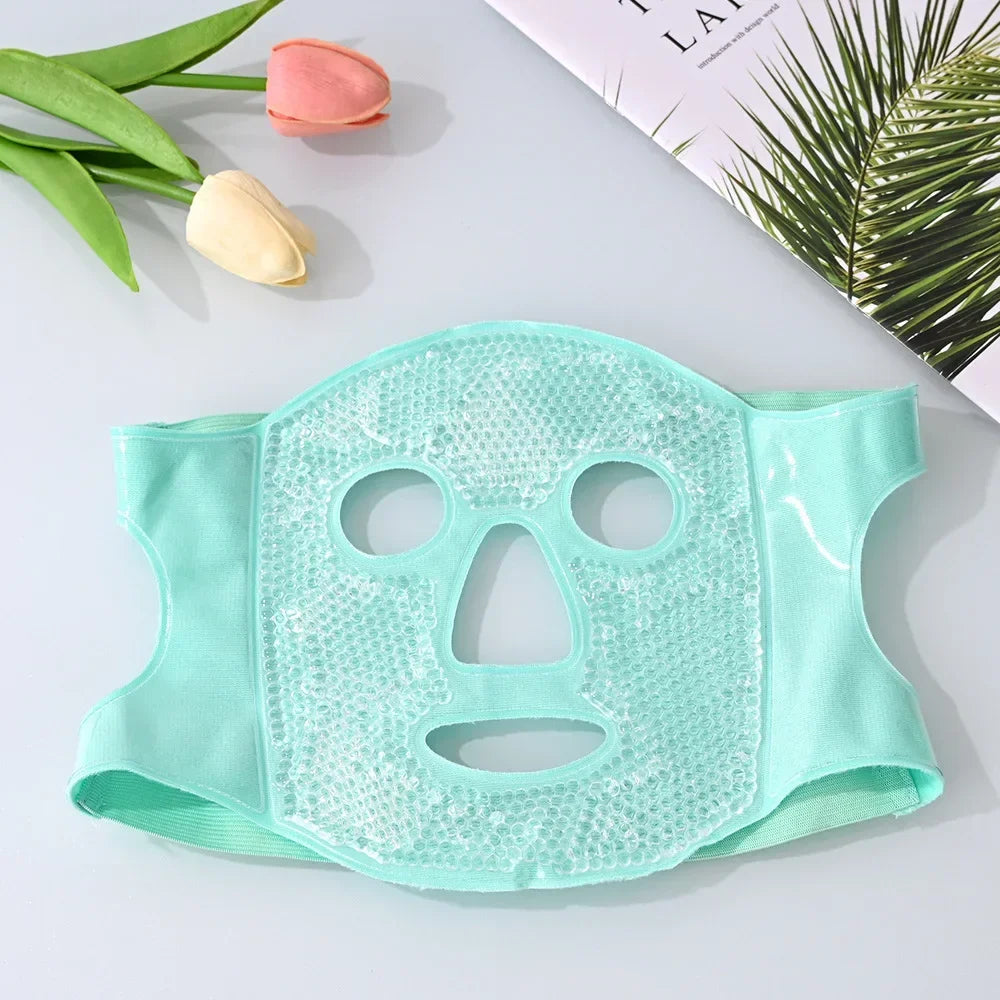 Mascarilla de hielo Mascarilla facial Sueño de belleza Compresa caliente Cirugía facial Edema Compresa fría Fatiga ocular Parche para ojos oscuros Paquete de hielo