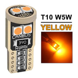 2/4/6/10/20 Pieces CANBUS T10 W5W LED Bulbs for Car Interior Dome Door Map Trunk License Plate Lights 12V 3030SMD White Yellow