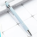 50pcs Light Metal Ballpoint Pen Touch Screen Pen Office School Advertising Pen Custom Logo Text Engraving Laser Engraving