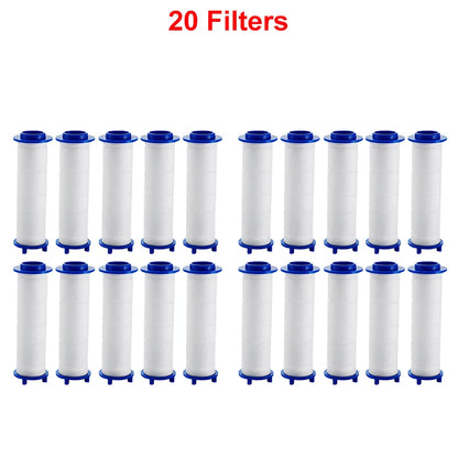 Cabezal de ducha de alta presión con 4 modos de ducha ajustables y filtros de cepillo de masaje, accesorios de baño para ahorrar agua.