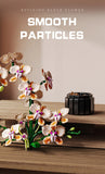 Creative Orchid Cymbidium Eternal Flowers Potted Plant Building Blocks Simulation Phalaenopsis DIY Bricks Toys Valentine's Gift