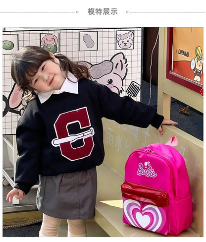 Kawaii Barbie Cartoon Anime Fashion Backpack Girl Barbie Princess Backpack Cute Kindergarten Kids Schoolbag Gift Toys
