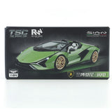 TSC 1/64 Lamborghini Lightning Convertible Edition Car Alloy Motor Vehicle Diecast Metal Model Kids Xmas Gift Toys for Boys