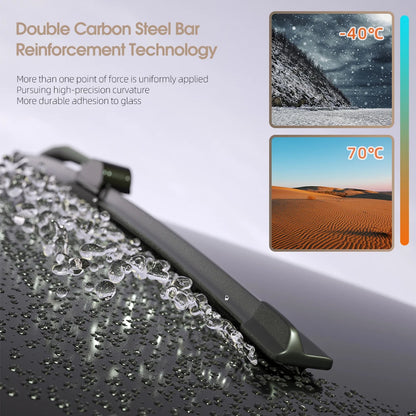 For Renault Captur Kaptur 2013-2023 Front Windshield Wiper Blades 2x Windscreen Window Accessories 2014 2015 2016 2017 2019 2021