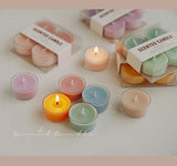 4pcs Handmade Tea Light Scented Candle Aromatherapy Soy Wax Candles Wedding Birthday Candle Party Home Decoration Photo Props