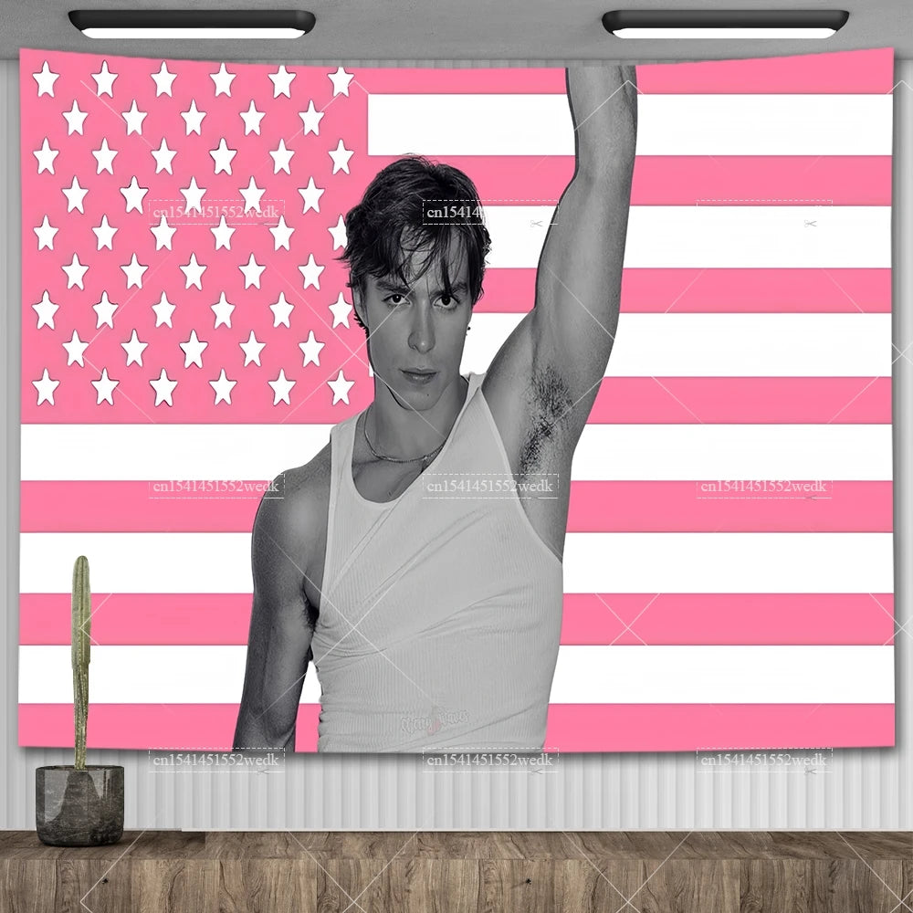 JJ Outerbanks Tapestry JJ Maybank American Flag Aesthetic Bedroom Decoration Obx Outer Banks Tapestrys Home And Garden Banner