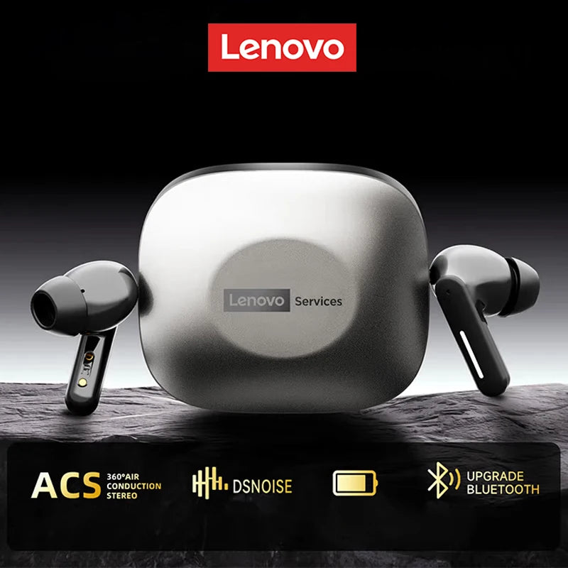 New Lenovo LE209 Wireless Bluetooth Earphone Business Music Bluetooth Headphone HD Call with Mic 30H Battery Life Gaming Headset