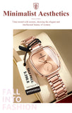 POEDAGAR Reloj de lujo para mujer, resistente al agua, de acero inoxidable, de cuarzo, de alta calidad, elegante