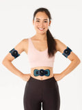 Mini masajeador cervical portátil EMS, camilla eléctrica para aliviar el dolor cervical y relajar los hombros.