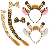 Animal Cat Tiger Cosplay Costume for Boys Girls Headband Clothes Shoes Tail Tutu Skirt Gloves Set for Kids School Performance