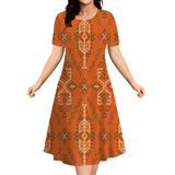 2026 New Floral Graphic Print Women's Dresses Elegant Ladies Summer Dress Casual Retro Plus Size Female Fashion Loose Dress 9XL