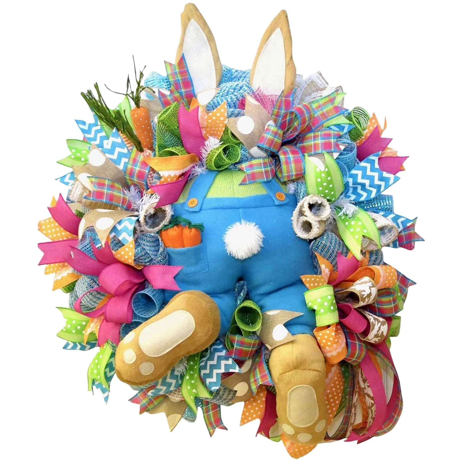 Easter Thief Bunny Butt Wreath With Easter Cross Garland Home Decor Spring Wedding Wreath Storage Cartoon Bunny Shape Ornaments